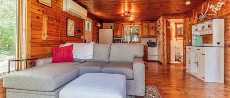 Télévision, cheminée, espaces bureaux