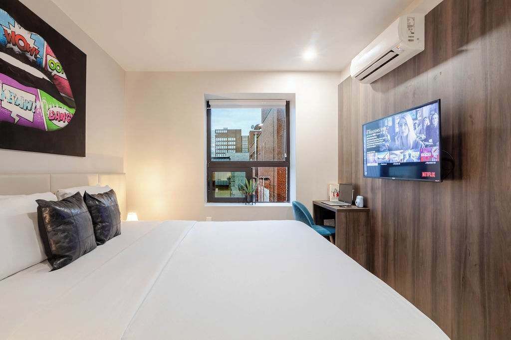 1 soveværelse, skrivebord, strygejern/strygebræt, Wi-Fi