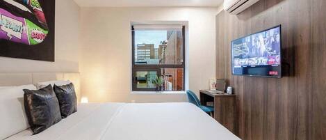 1 soveværelse, skrivebord, strygejern/strygebræt, Wi-Fi