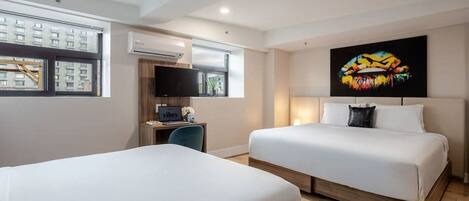 1 غرفة نوم ومكتب ومكواة/لوح كي وواي فاي