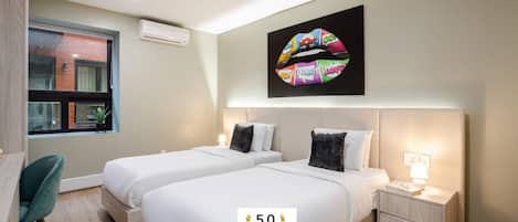 1 bedroom, desk, iron/ironing board, WiFi