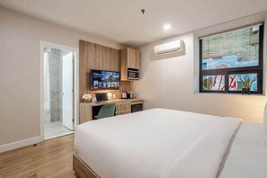 1 soverom, skrivebord, strykejern/-brett og wi-fi