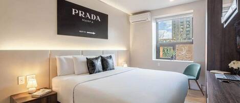 1 soverom, skrivebord, strykejern/-brett og wi-fi