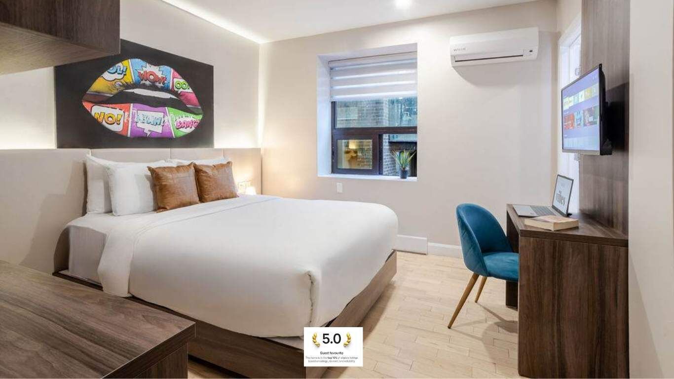 1 chambre, bureau, fer et planche à repasser, Wi-Fi