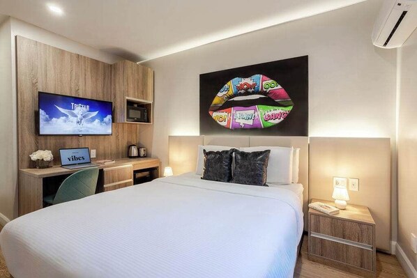 1 Schlafzimmer, Schreibtisch, Bügeleisen/Bügelbrett, WLAN