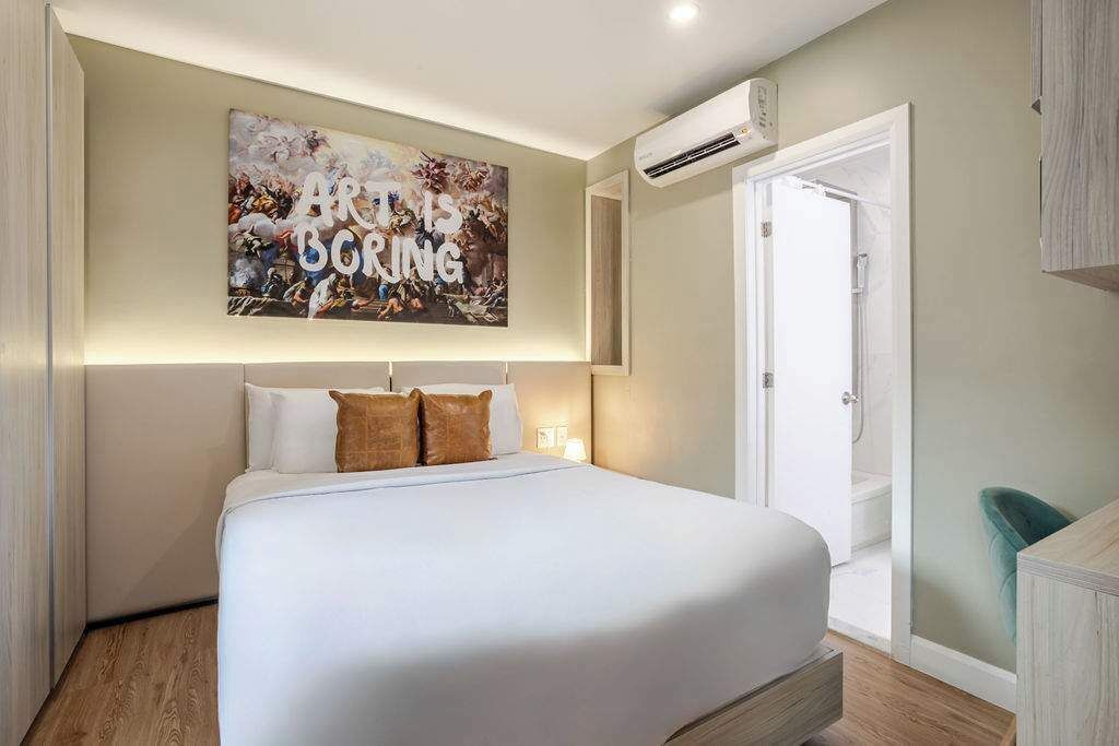 1 soverom, skrivebord, strykejern/-brett og wi-fi