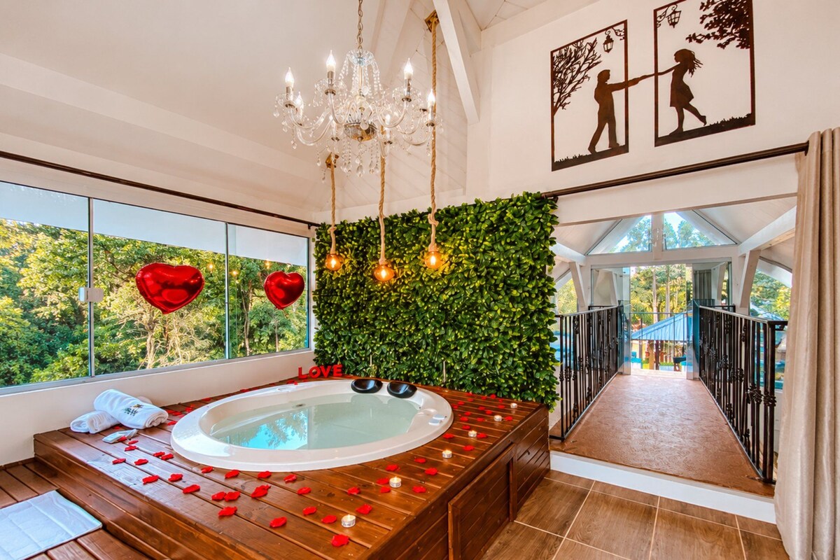Baignoire à remous privée