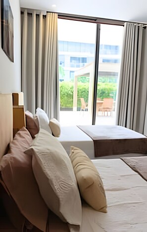 2 chambres, fer et planche à repasser, draps fournis