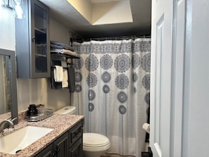Towels, soap, toilet paper