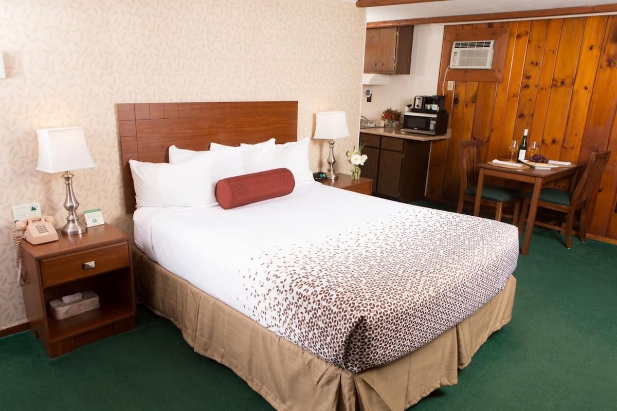 Habitación doble Confort, cocineta | Tabla de planchar con plancha, wifi gratis y ropa de cama