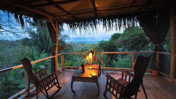Deluxe Cabin, Ocean View | Living area - El Cerrito (Puerto Jimenez)