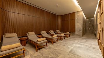 Un sauna, baño turco