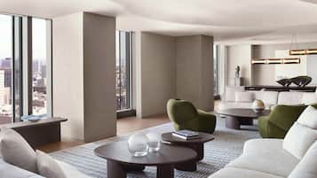 55-Zoll-Smart-TV mit Satellitenempfang, Kamin, Netflix