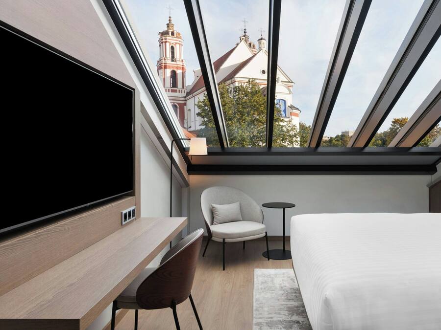 In-room safe, desk, laptop workspace, soundproofing