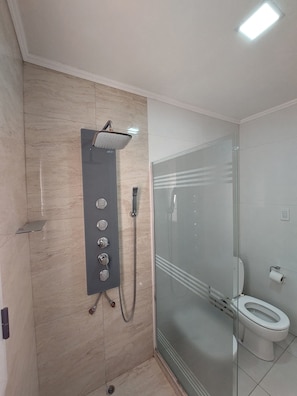 Towels, soap, toilet paper