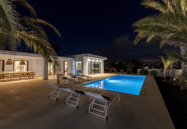 A heated pool