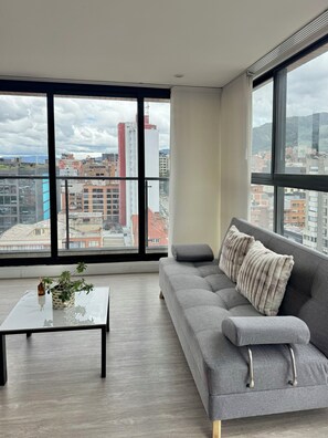 Apartment, Balcony | Living area
