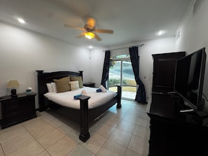 3 bedrooms, iron/ironing board, internet, bed sheets