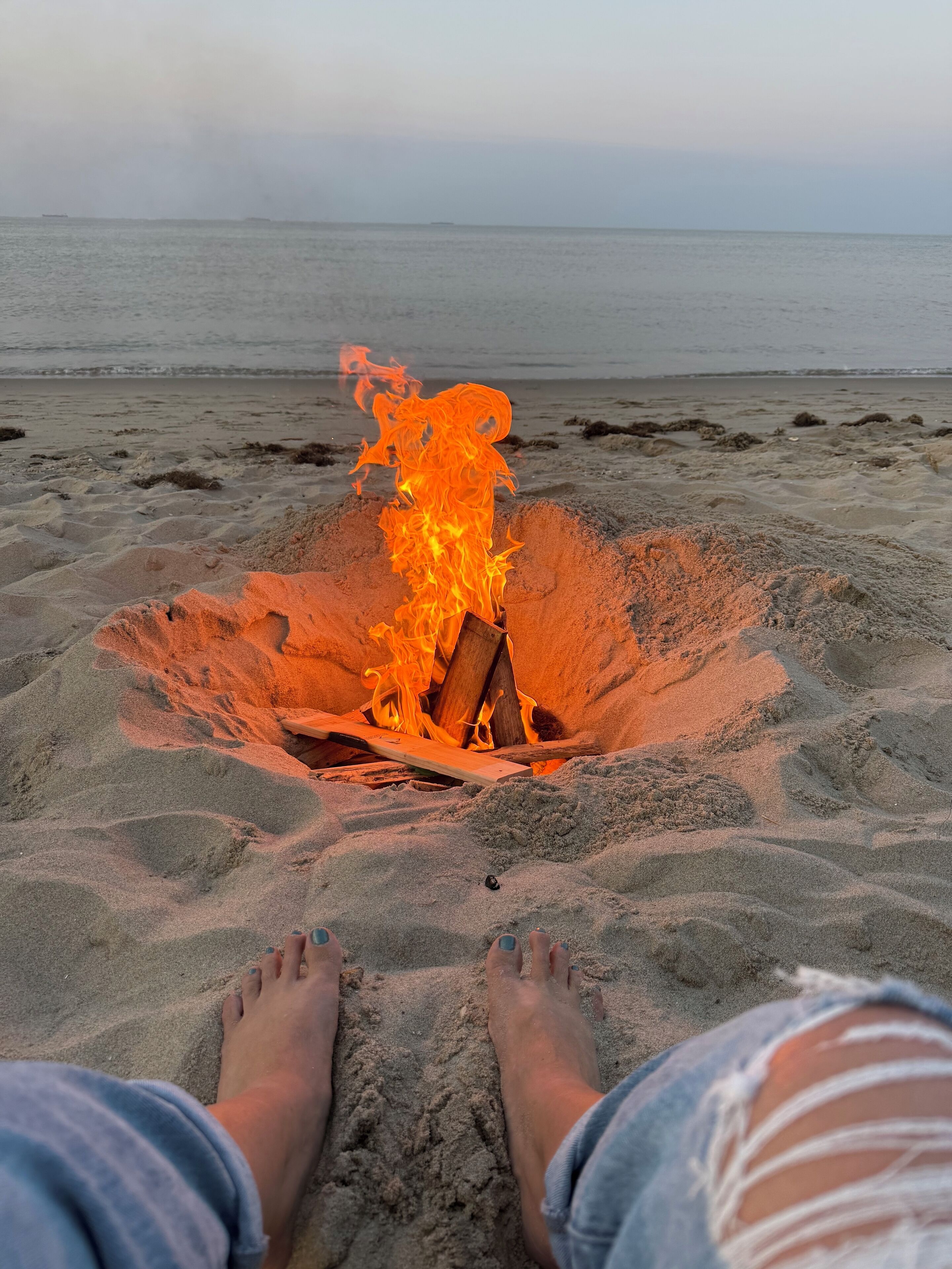 Tæt på stranden, liggestole