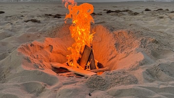 Tæt på stranden, liggestole
