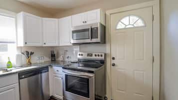 Microwave, oven, stovetop, dishwasher