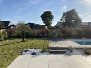 A heated pool