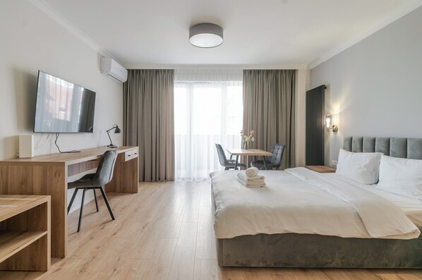 Iron/ironing board, WiFi, bed sheets - Business Deluxe Studio 38 (Katowice)