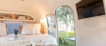 Airstream Sylvie with Salt Water Pool and Outdoor Shower-The perfect get away