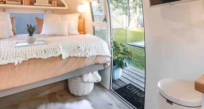 Airstream Sylvie with Salt Water Pool and Outdoor Shower-The perfect get away