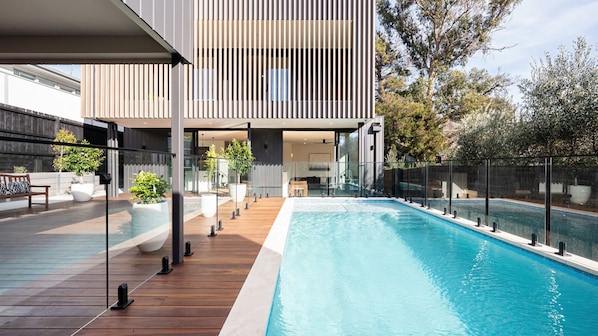 A heated pool