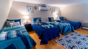 4 多间卧室、免费 WiFi、床单