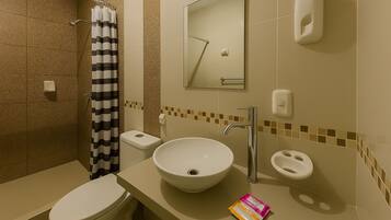 Towels, soap, toilet paper
