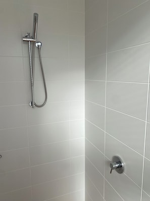 Jetted tub, towels, soap, toilet paper