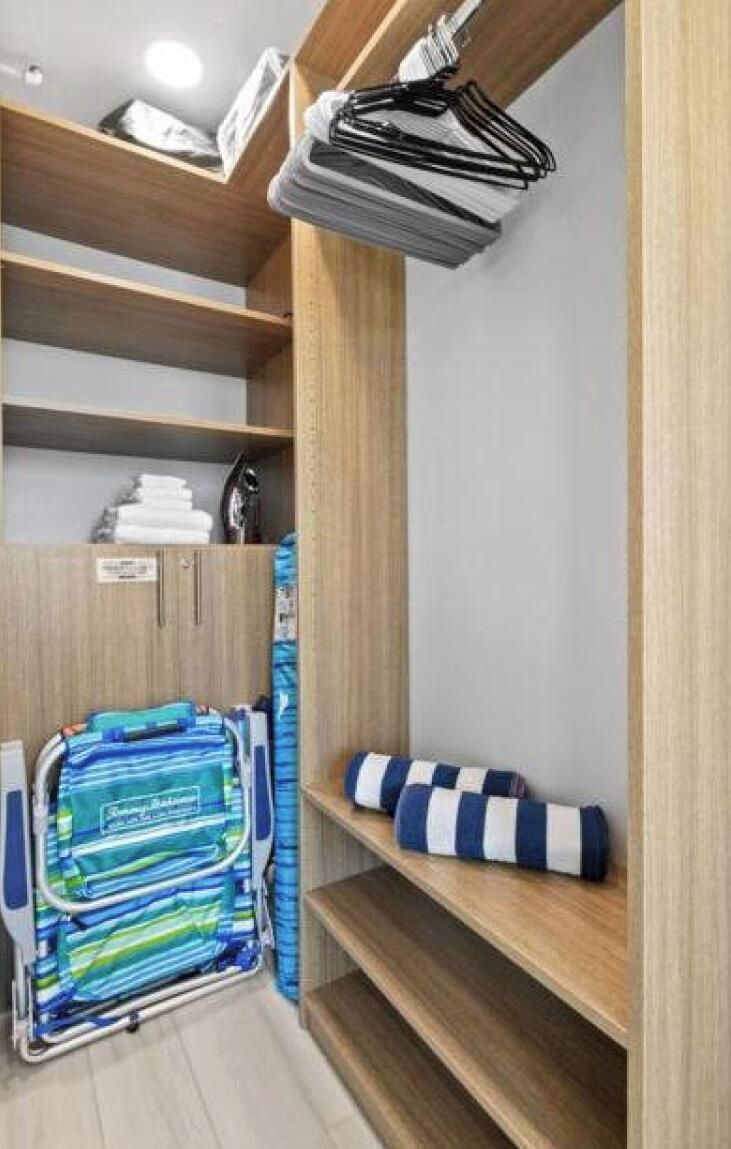 Walk-in closet with storage