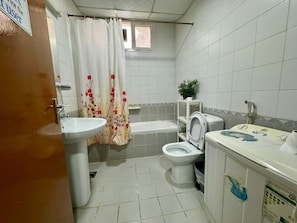 Hair dryer, towels