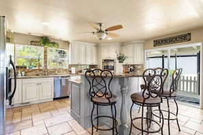 Microwave, oven, stovetop, dishwasher