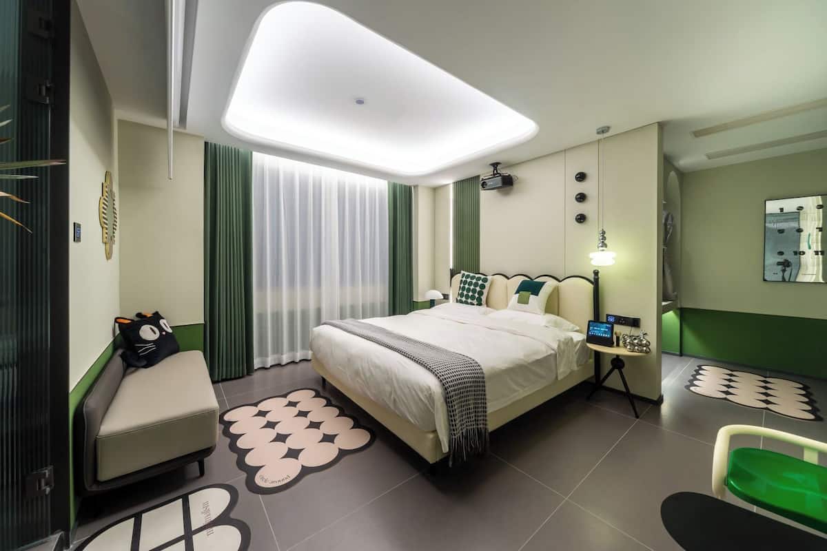 Habitación estándar doble | Decoración individual, tabla de planchar con plancha, wifi gratis