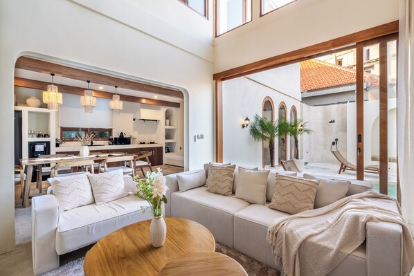 Villa, Pool View | Living area - 3BR Luxe Pool Villa Anaya (Canggu)