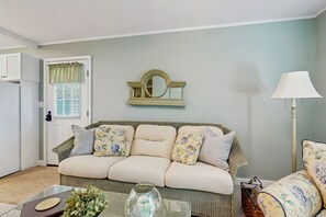 TV, DVD player, books