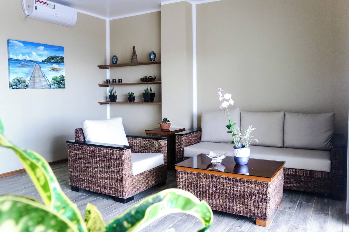 Deluxe Apartment, 1 Queen Bed, Balcony, Ocean View | Premium bedding, memory-foam beds, desk, soundproofing
