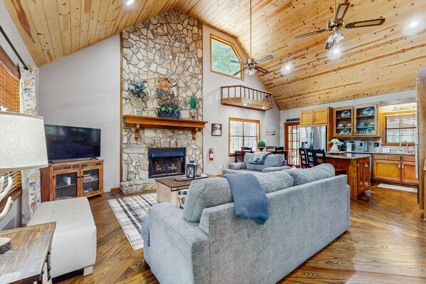 TV, fireplace, DVD player, table tennis