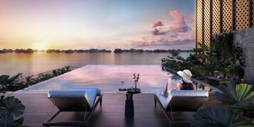 Indoor pool, seasonal outdoor pool