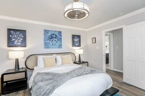 3 bedrooms, iron/ironing board, travel cot, WiFi