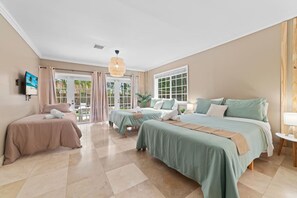 4 bedrooms, iron/ironing board, travel cot, free WiFi