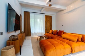 Basic-villa | Opholdsområde | Tv, streamingtjenester