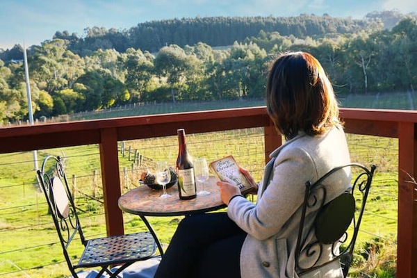 Vineyard Retreat: Sip local wines while soaking in the breathtaking vineyard views!