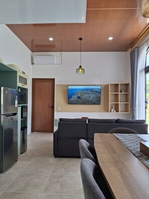 Panorama-villa - 2 soveværelser - privat pool | Opholdsområde | Smart-tv