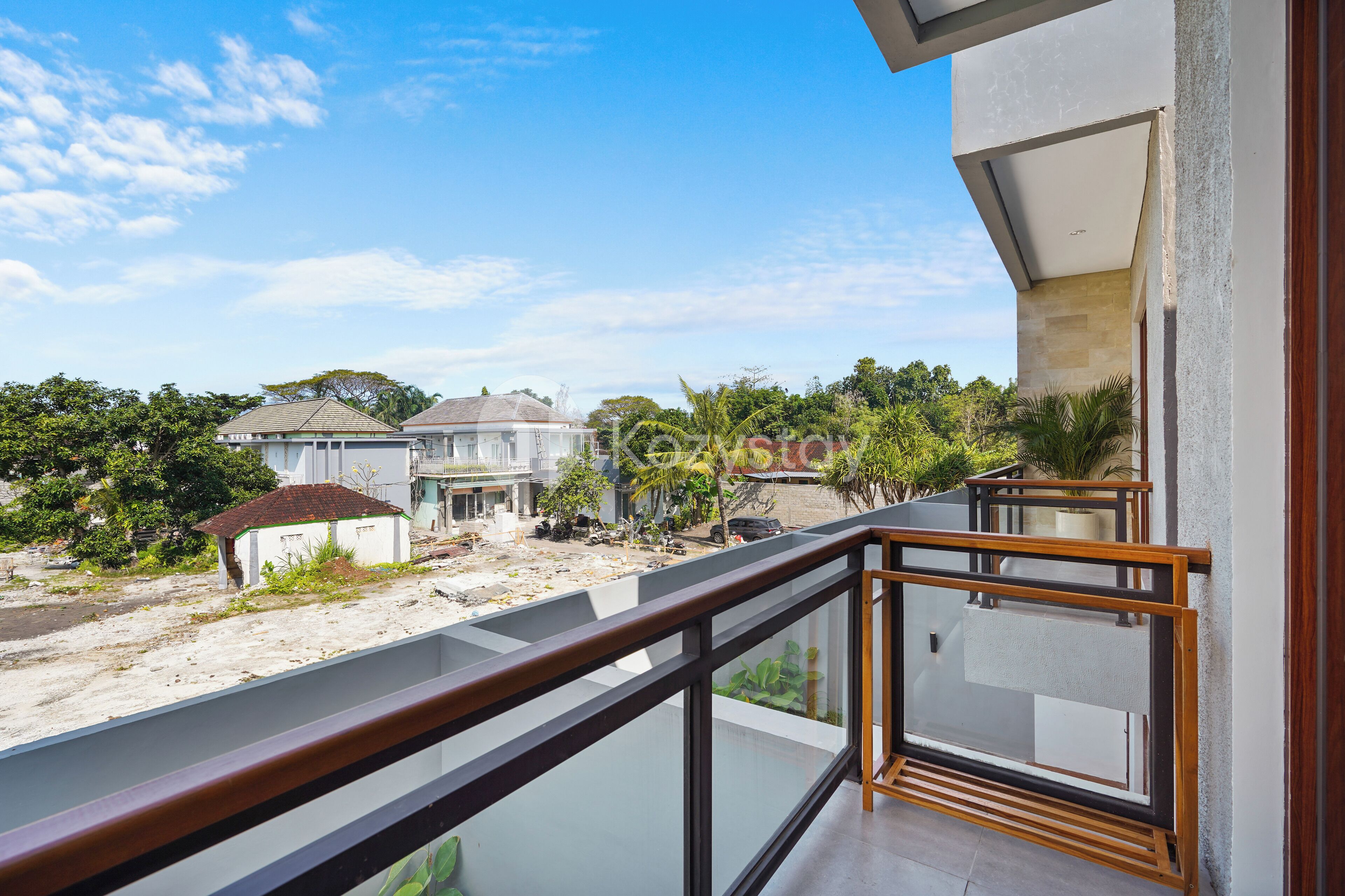 Biệt thự, 2 phòng ngủ, quang cảnh hồ bơi | Ban công