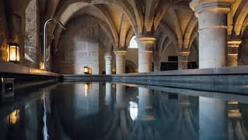 Indoor pool, seasonal outdoor pool