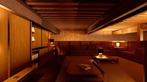 Behandlingsrom for par, badstue, kroppsbehandlinger og kroppsinnpakning